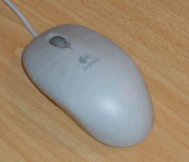 Logitech Optical Mouse (vue de dessus)