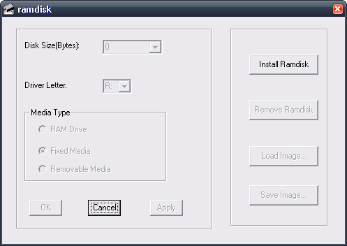 Free Ramdisk for Windows 2000/XP/2003/Vista